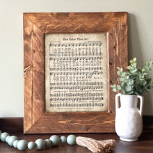 Load image into Gallery viewer, How Great Thou Art Hymn Sheet Music Framed Picture