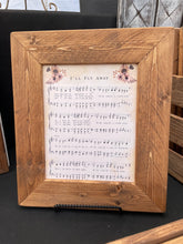 Load image into Gallery viewer, I'll Fly Away Sheet Music Framed Picture