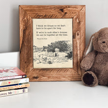 Load image into Gallery viewer, Winnie The Pooh Framed Picture - Dream Quote