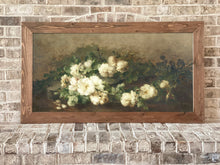 Load image into Gallery viewer, Romantic White Blooms - Framed Moody Floral Wall Art
