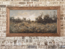 Load image into Gallery viewer, Wildflowers &amp; Soft Sky - Framed Rustic Landscape
